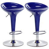 Bucket Chrome Adjustable Swivel Pedestal Bar Stool Image - 25