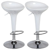 Bucket Chrome Adjustable Swivel Pedestal Bar Stool Image - 6