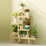 Car Shape Multi-Tier Wood Indoor Storage Plant Stand Image - 13