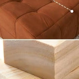 Caramel Corduroy Fixed Back Memory Foam Fill Side Chair Image - 13