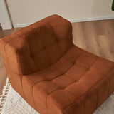 Caramel Corduroy Fixed Back Memory Foam Fill Side Chair Image - 15