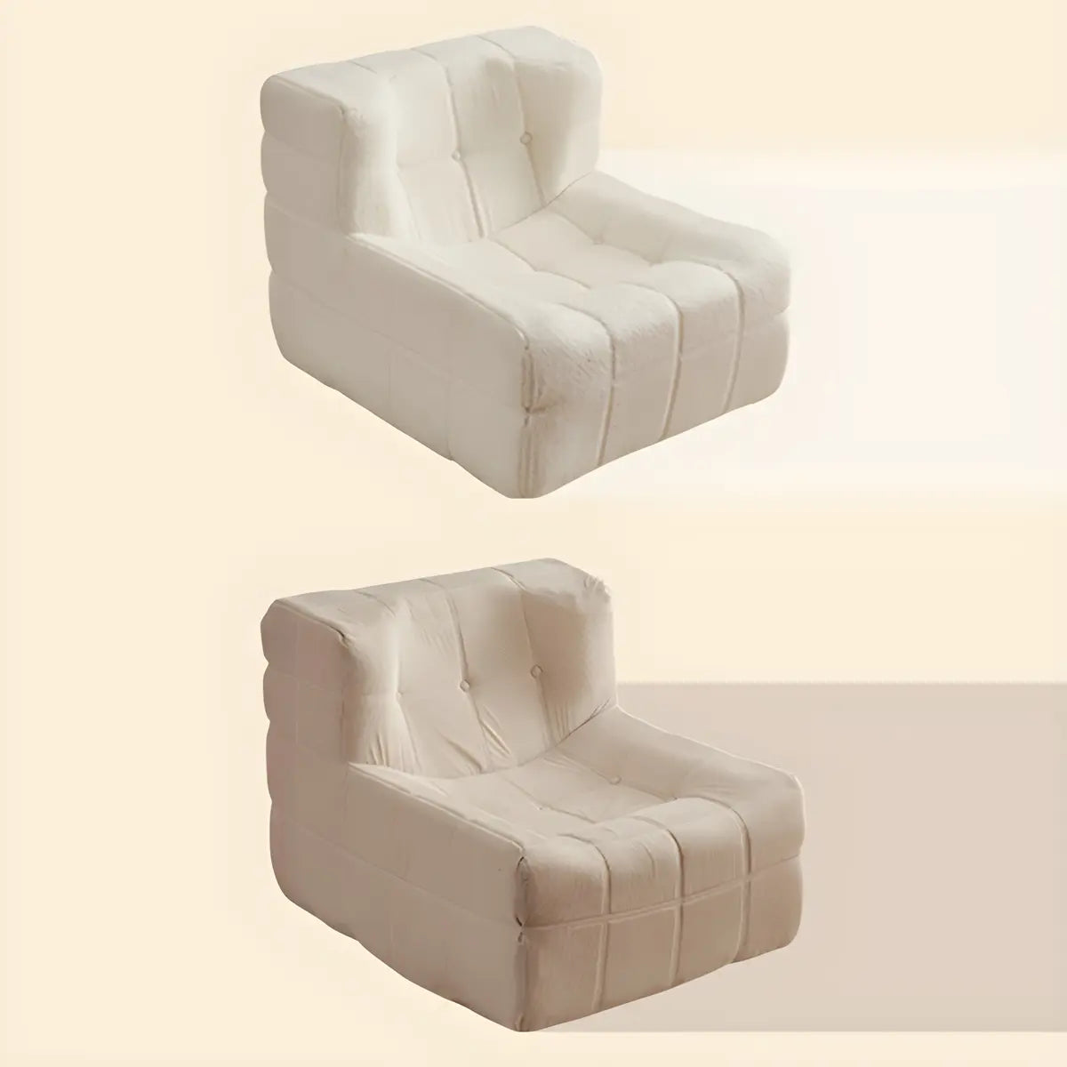 Caramel Corduroy Fixed Back Memory Foam Fill Side Chair Image - 17