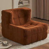 Caramel Corduroy Fixed Back Memory Foam Fill Side Chair Image - 9