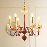 Cartoon Cardcaptor Sakura Kids Room Red Candle Chandelier Image - 1