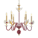 Cartoon Cardcaptor Sakura Kids Room Red Candle Chandelier Image - 3