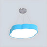 Cartoon Cloud Acrylic Kids Room Blue LED Chandelier Image - 1