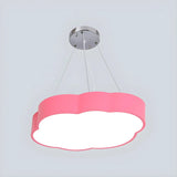 Cartoon Cloud Acrylic Kids Room Blue LED Chandelier Image - 3