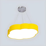 Cartoon Cloud Acrylic Kids Room Blue LED Chandelier Image - 5