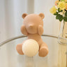 Cartoon Cute Bear Globe Glass Shade Decor Table Lamp Image - 10