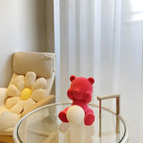 Cartoon Cute Bear Globe Glass Shade Decor Table Lamp Image - 17