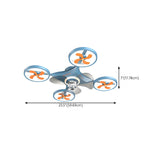 Cartoon Kids Room Drone LED Ceiling Fan with Light Image - 13