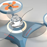 Cartoon Kids Room Drone LED Ceiling Fan with Light Image - 3