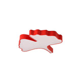 Cartoon Red Ginkgo Leaf LED Flush Mount Ceiling Light Image - 3