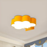 Cartoon Yellow Tree Small LED Flush Mount Ceiling Light Image - 1