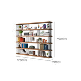 Casual Alloy 5-Shelf Open Back Organizer Bookshelf Image - 12