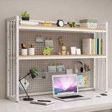 Casual Desktop Adjustable 3 Tiers Storage Bookshelf Image - 2