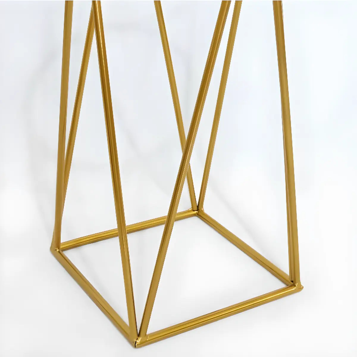 Casual Gold Metal Nesting Ground Side Table Plant Stand Image - 13