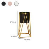 Casual Gold Metal Nesting Ground Side Table Plant Stand #size