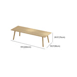 Casual Large Wood Rectangular 8-Person Conference Desk Image - 13