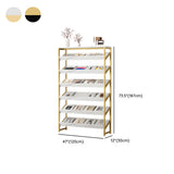 Casual Open Back Metal Frame Vertical Display Bookcase Image - 16