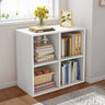 Casual White Closed Back Wood Vertical Wide Bookcase Image - 8