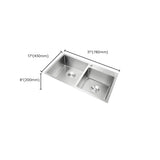 Center-Front Drain Stainless Steel Drop-In Kitchen Sink Image - 18