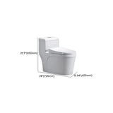 Ceramic White Floor Mounted Siphon Jet Elongated Toilet Image - 18