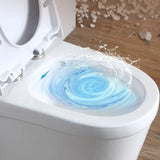 Ceramic White Floor Mounted Siphon Jet Elongated Toilet Image - 8