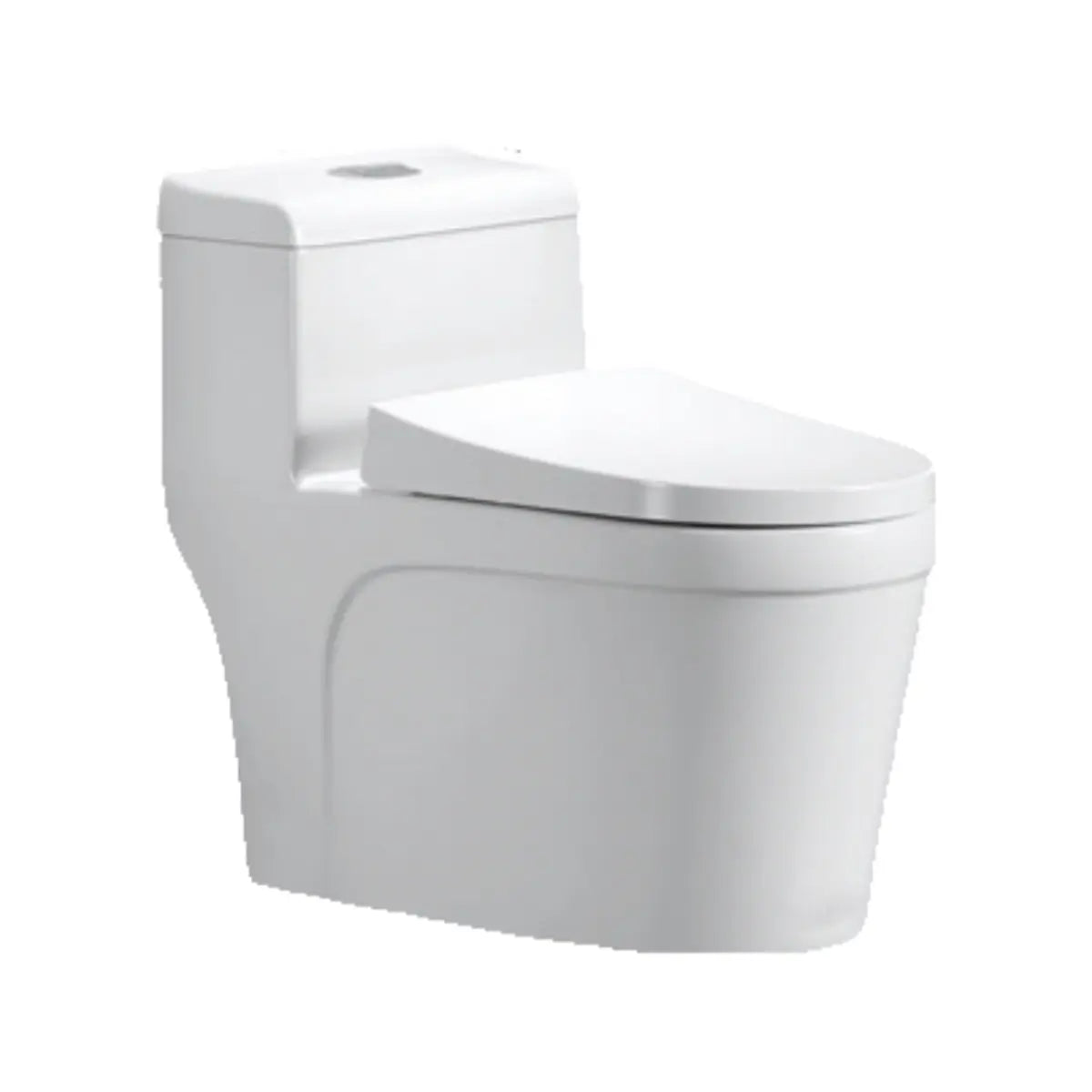 Ceramic White Floor Mounted Siphon Jet Elongated Toilet Image - 9