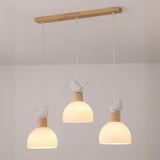 Charming 3-Light Bird and Dome Pendant Kitchen Light Image - 5