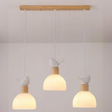 Charming 3-Light Bird and Dome Pendant Kitchen Light Image - 6