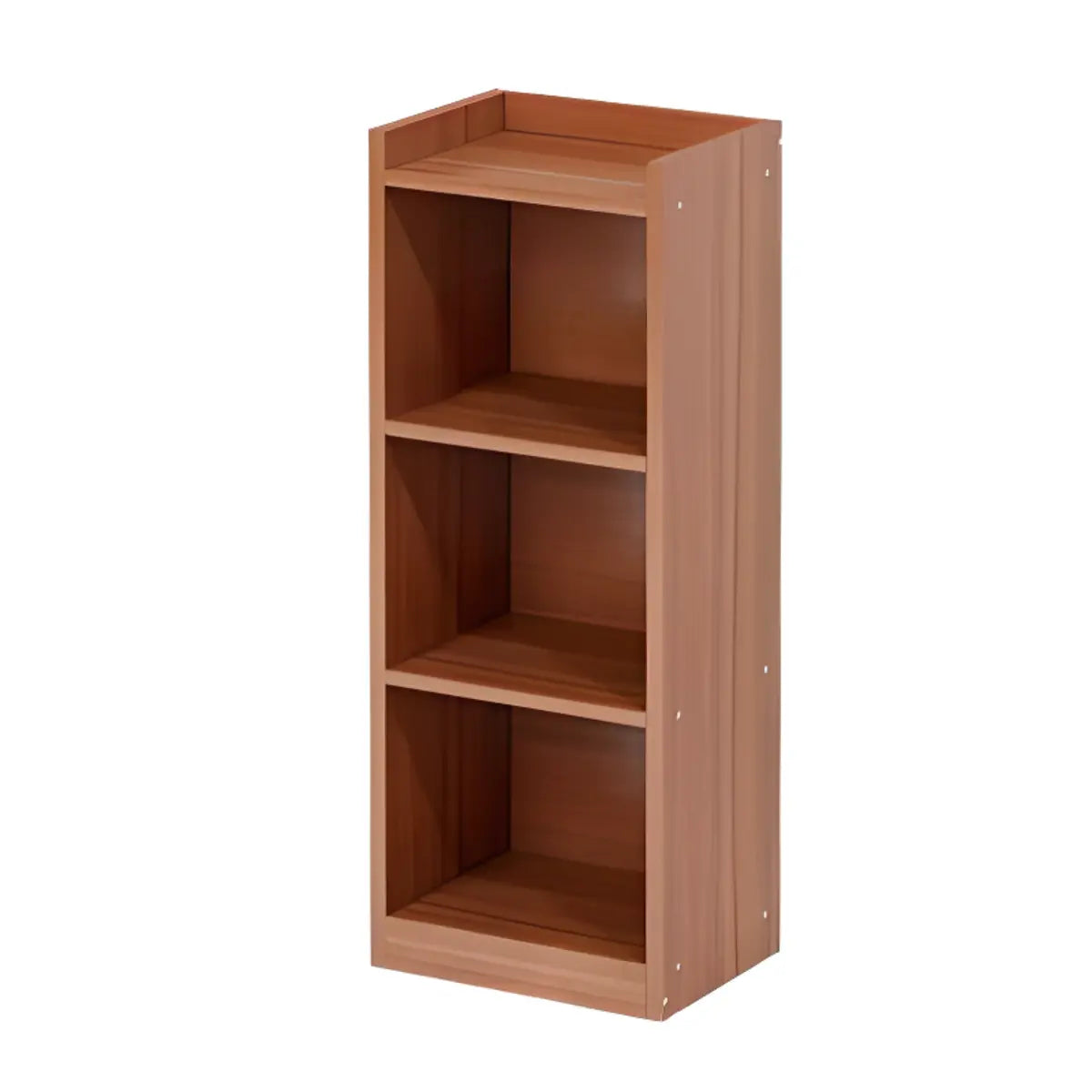 Cherry Simple Vertical Engineered Wood Narrow Bookcase Image - 21