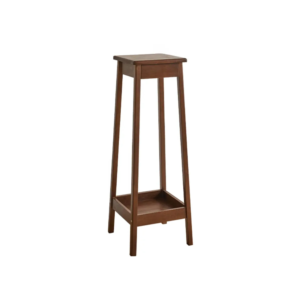 Cherry Square 2 Tiers Rubberwood Indoor Plant Stand Image - 12