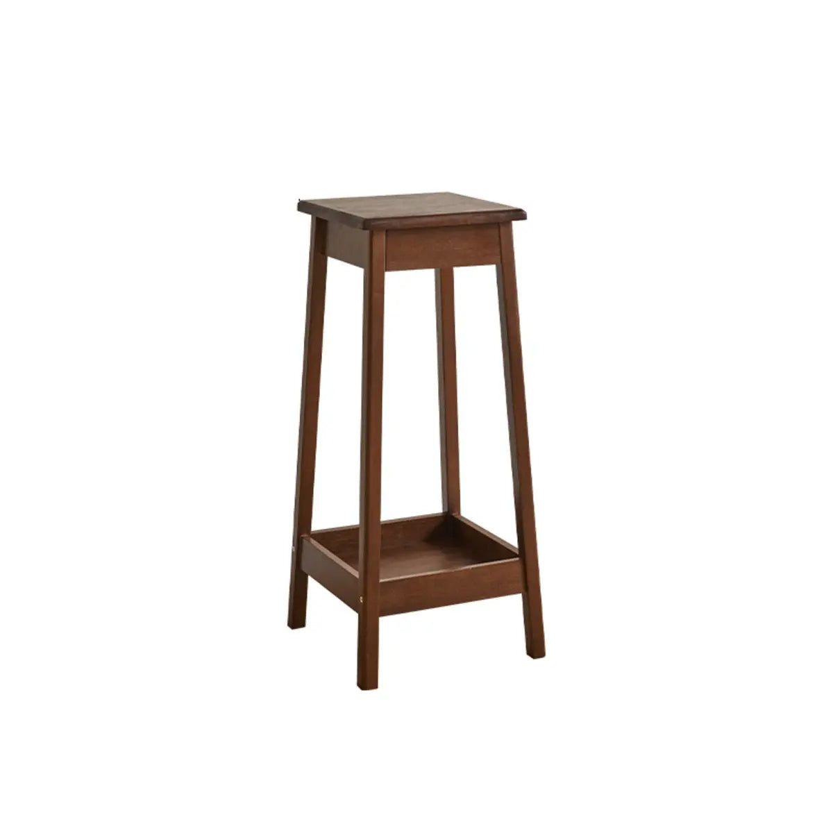 Cherry Square 2 Tiers Rubberwood Indoor Plant Stand Image - 15