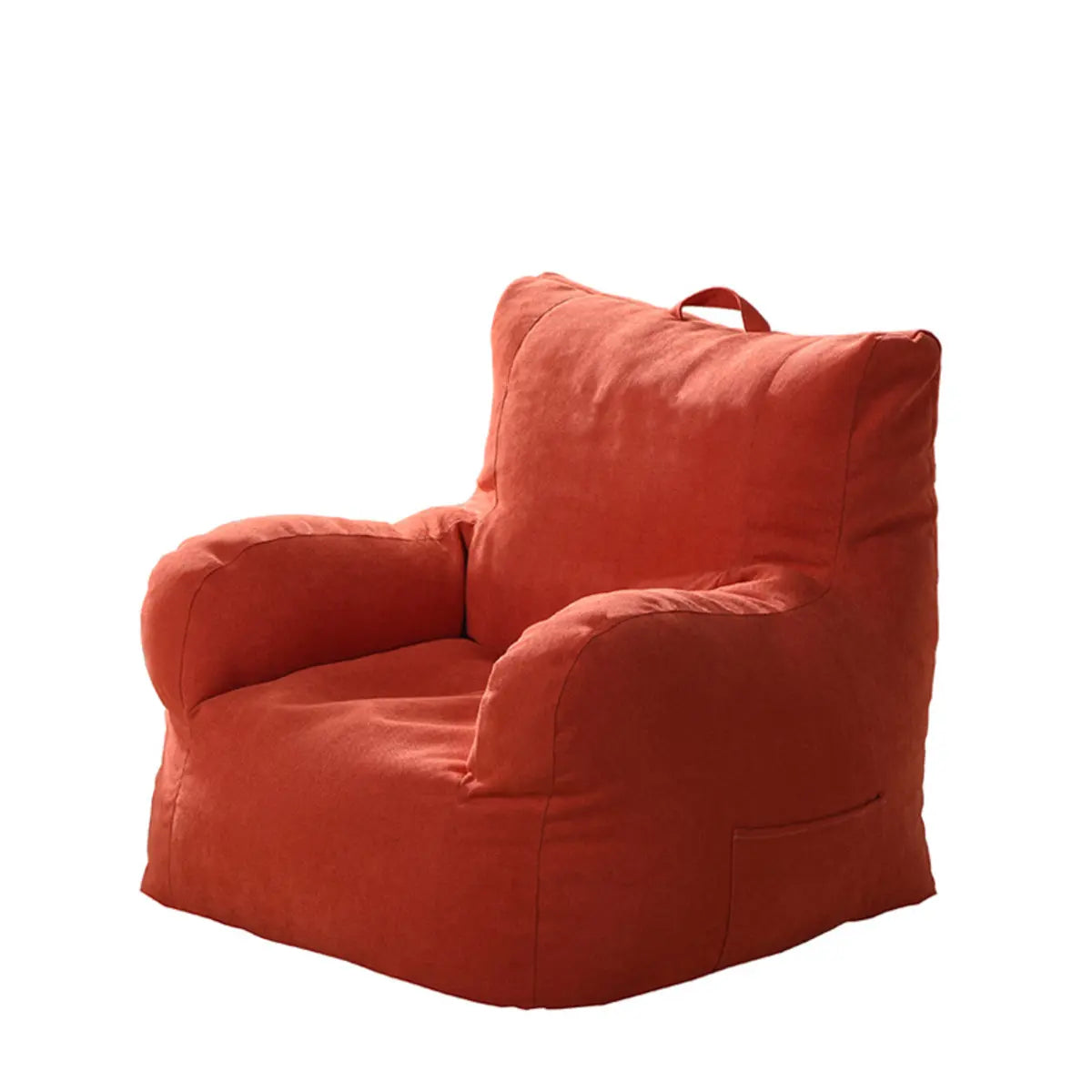 Cherry Washable Cotton Removable Bean Bag Chair with Storage Image - 2