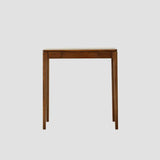 Cherry Wood Rectangular Console Table with Drawers Image - 5