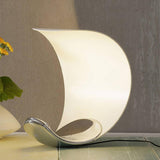 Chic Geometric Aluminum Table Lamp with Button Switch Image - 1