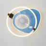 Chic Modern Remote Clear Blade Ceiling Fan with Light Image - 8