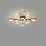 Chic Multi-Light Starburst Ceiling Fan with LED Lights Image - 9