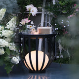 Chic Outdoor Cage Metal Black Patio Outdoor Table Lamp Image - 10