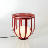 Chic Outdoor Cage Metal Black Patio Outdoor Table Lamp Image - 7