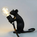 Chic Resin Mouse Bare Bulb Bedroom Decor Table Lamp Image - 7