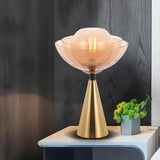 Chic Stylish Multi-Layer Glass Shade Cone Table Lamp Image - 3