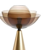 Chic Stylish Multi-Layer Glass Shade Cone Table Lamp Image - 8