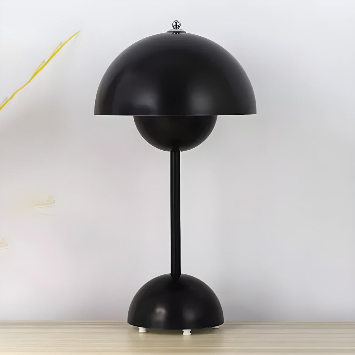 Chic Yellow Dome Geometric Table Lamp with Touch Switch Image - 7