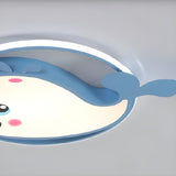 Child Room Adorable Whale LED Flush Mount Ceiling Light Image - 8