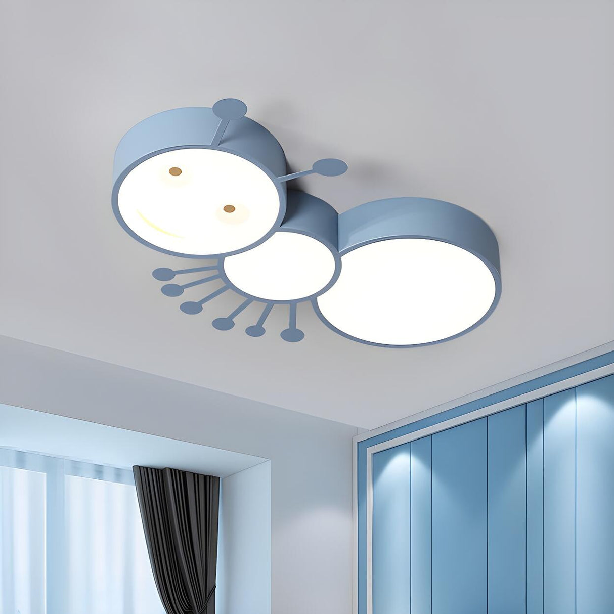 Child Room Ant-Shaped LED Flush Mount Ceiling Light Image - 10