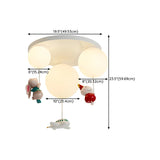 Child Room Balloon Airplane Flush Mount Ceiling Light Image - 20