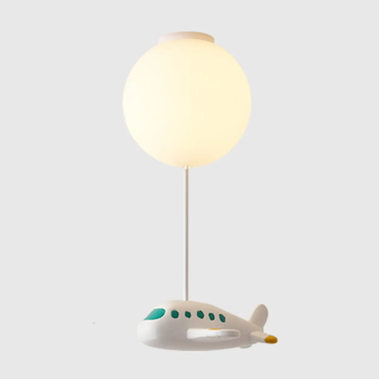 Child Room Balloon Airplane Flush Mount Ceiling Light Image - 9