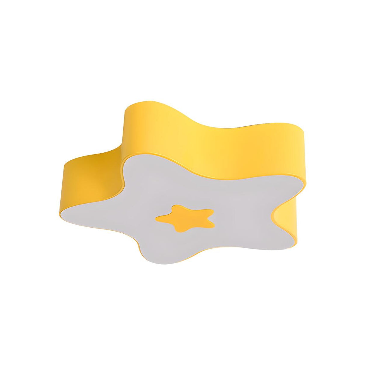 Child Room Cartoon Yellow Star Flush Mount Ceiling Lamp Image - 4